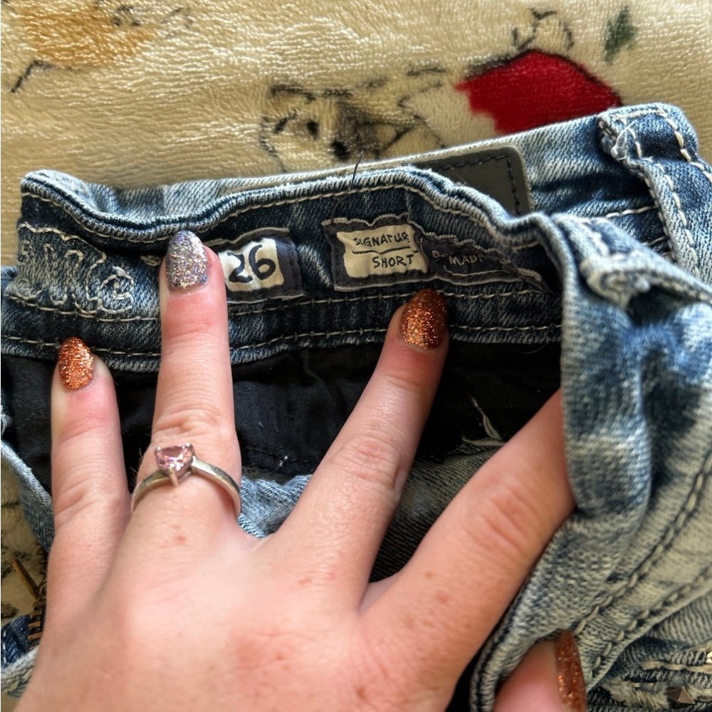 Miss Me Blue Jean Shorts